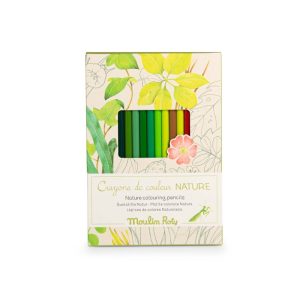 Moulin Roty – 12 crayons de couleurs botaniste