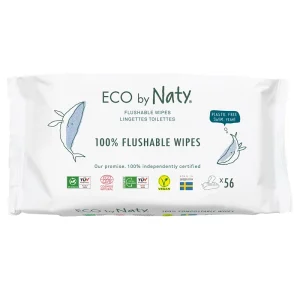 Naty – Lingettes humides jetables dans les toilettes