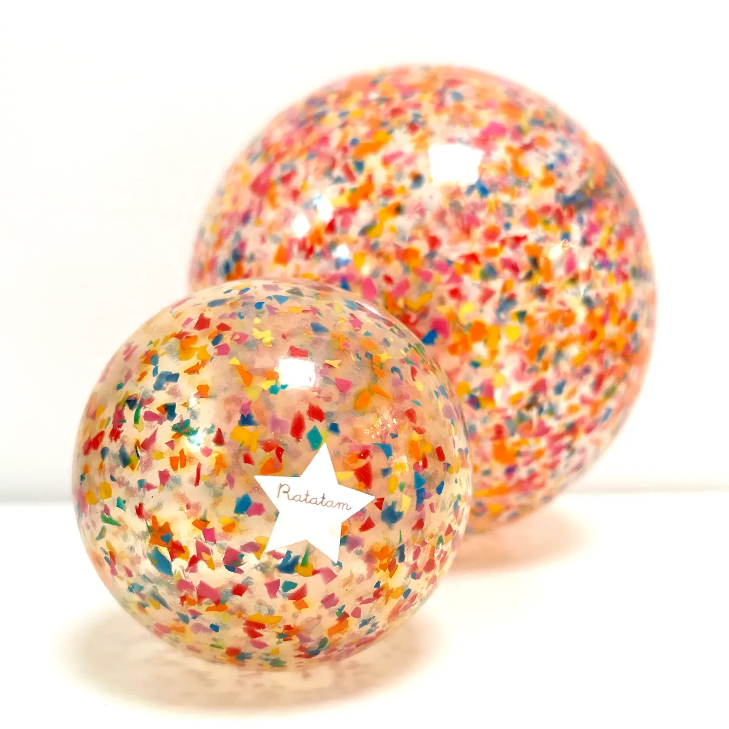 Ratatam – Ballon confetti multicolor grand – Image 2