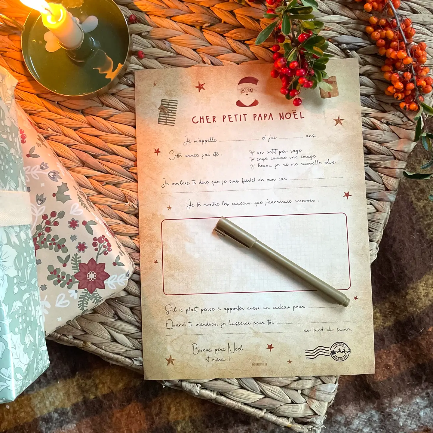 Papier Poetic – Lettre au père noël – Image 2