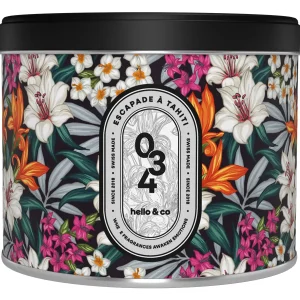 Hello Candle – Bougie métal – Escapade à Tahiti (Monoï)