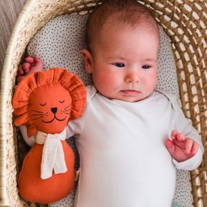Apunt Barcelona – Hochet en coton bio – Lion