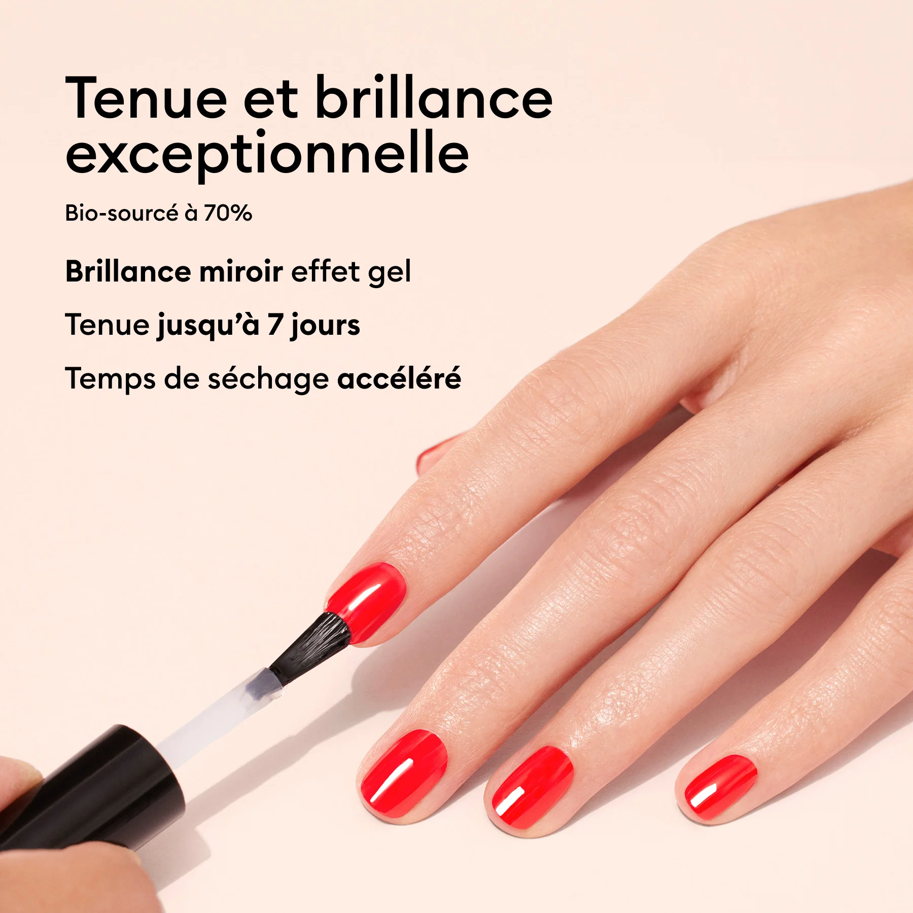 Manucurist – Top coat sunshine 15ml – Effet gel brillant sans lampe – Image 4