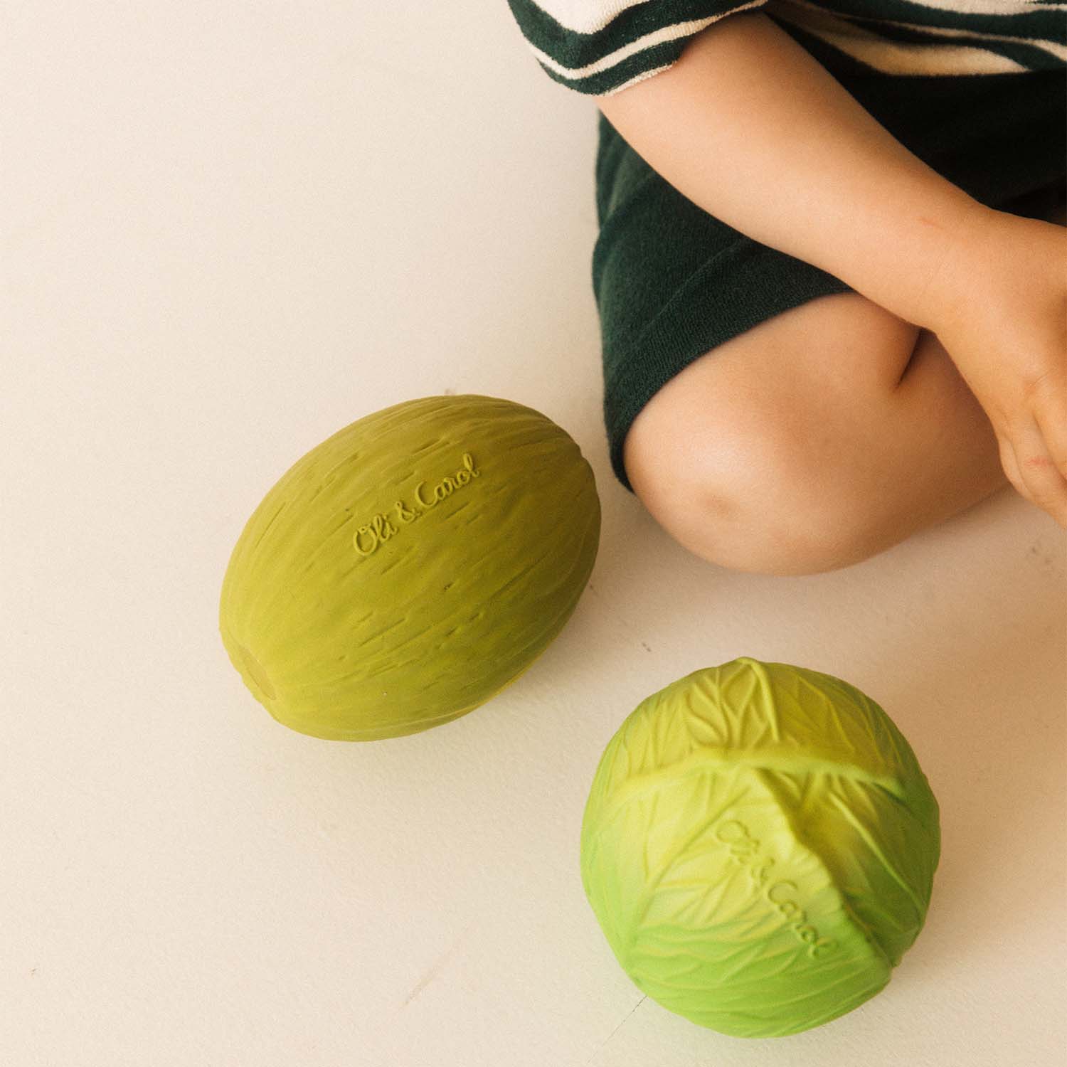 Oli & Carol – Balle sensorielle – Melon – Image 3