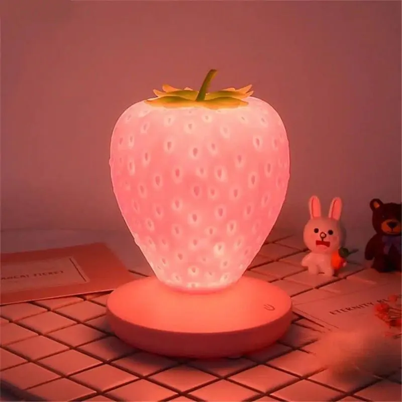 Lampe Chevet Enfant En Forme De Fraise – Image 3