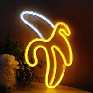 Lampe Néon Banane Murale