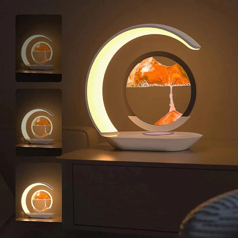 Lampe Avec Chargeur Téléphone Sable Mouvant – Image 4