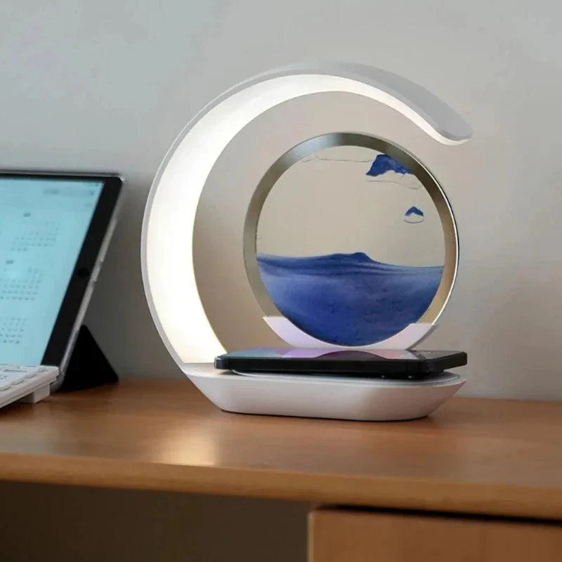 Lampe Avec Chargeur Téléphone Sable Mouvant – Image 6