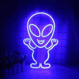 Neon Alien Bleu