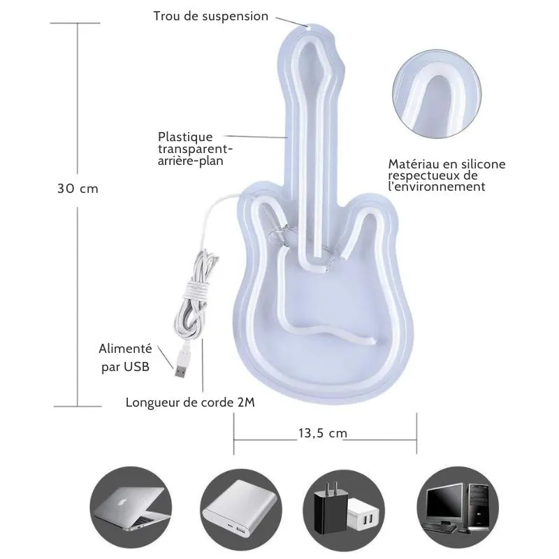 Néon Led Guitare – Image 3