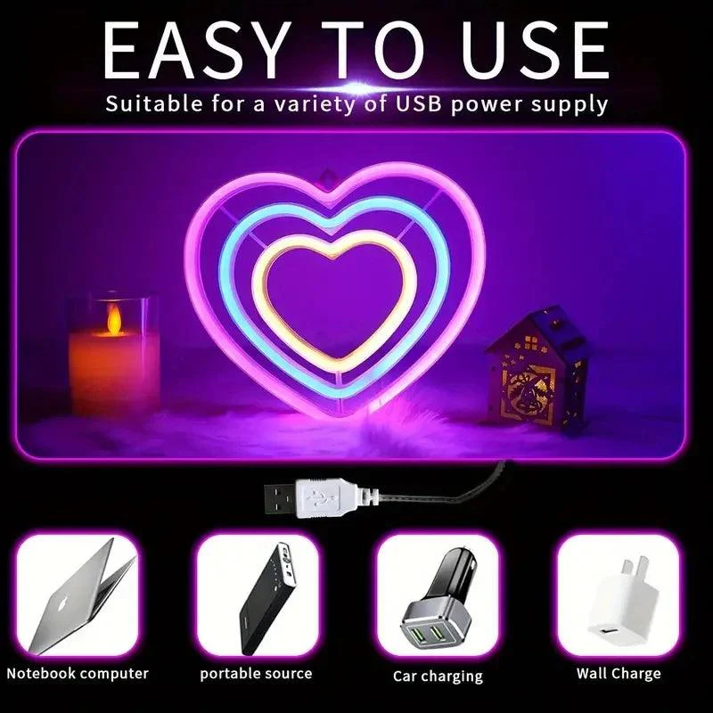 Neons Leds Double Coeur – Image 5