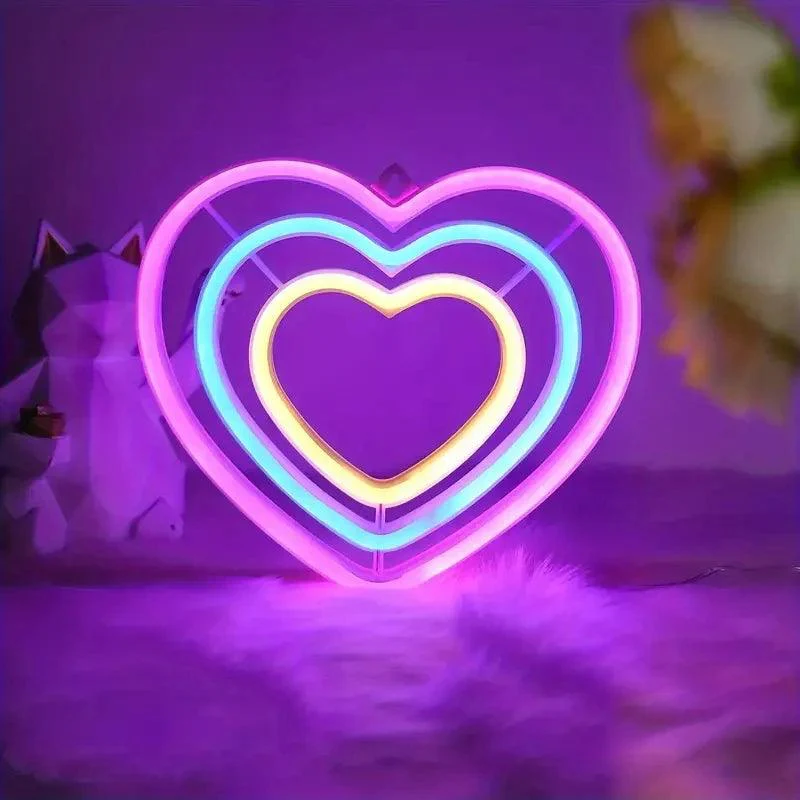Neons Leds Double Coeur – Image 2