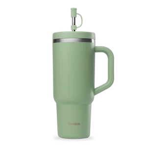 Qwetch – Travel cup isotherme 900 ml – Vert Tilleul