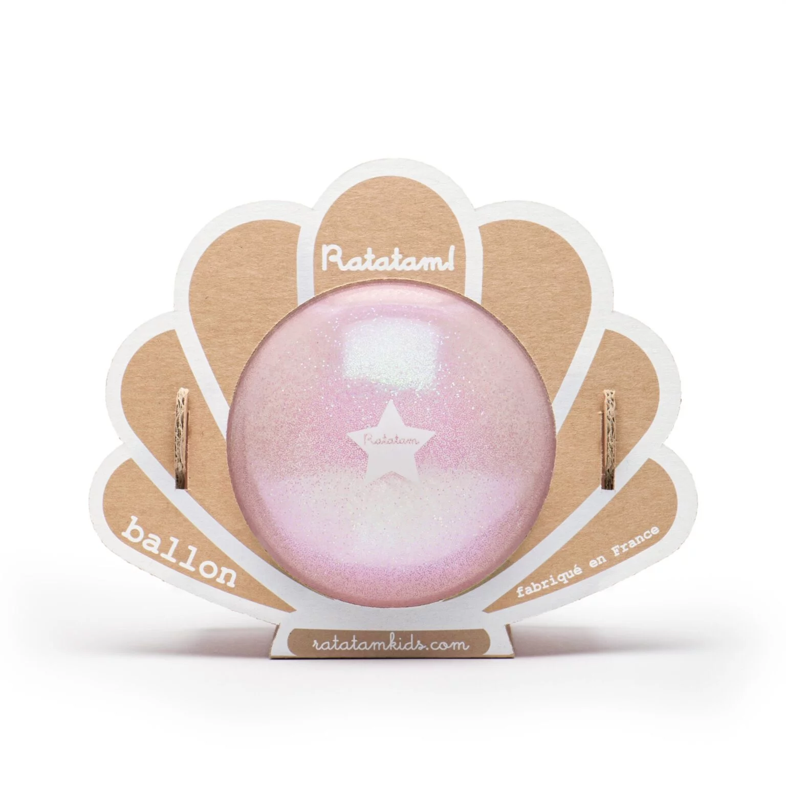 Ratatam – Ballon gum 15cm coquillage rose
