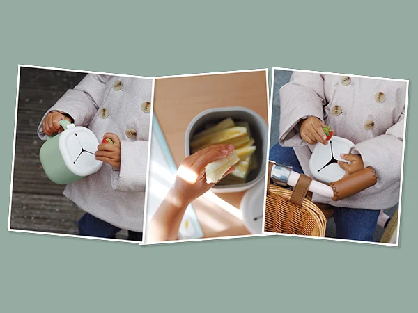 Tasse à goûter en silicone – Gris velour – Béaba – Image 2