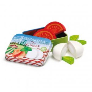 Dinette en bois – Tomates et mozzarella