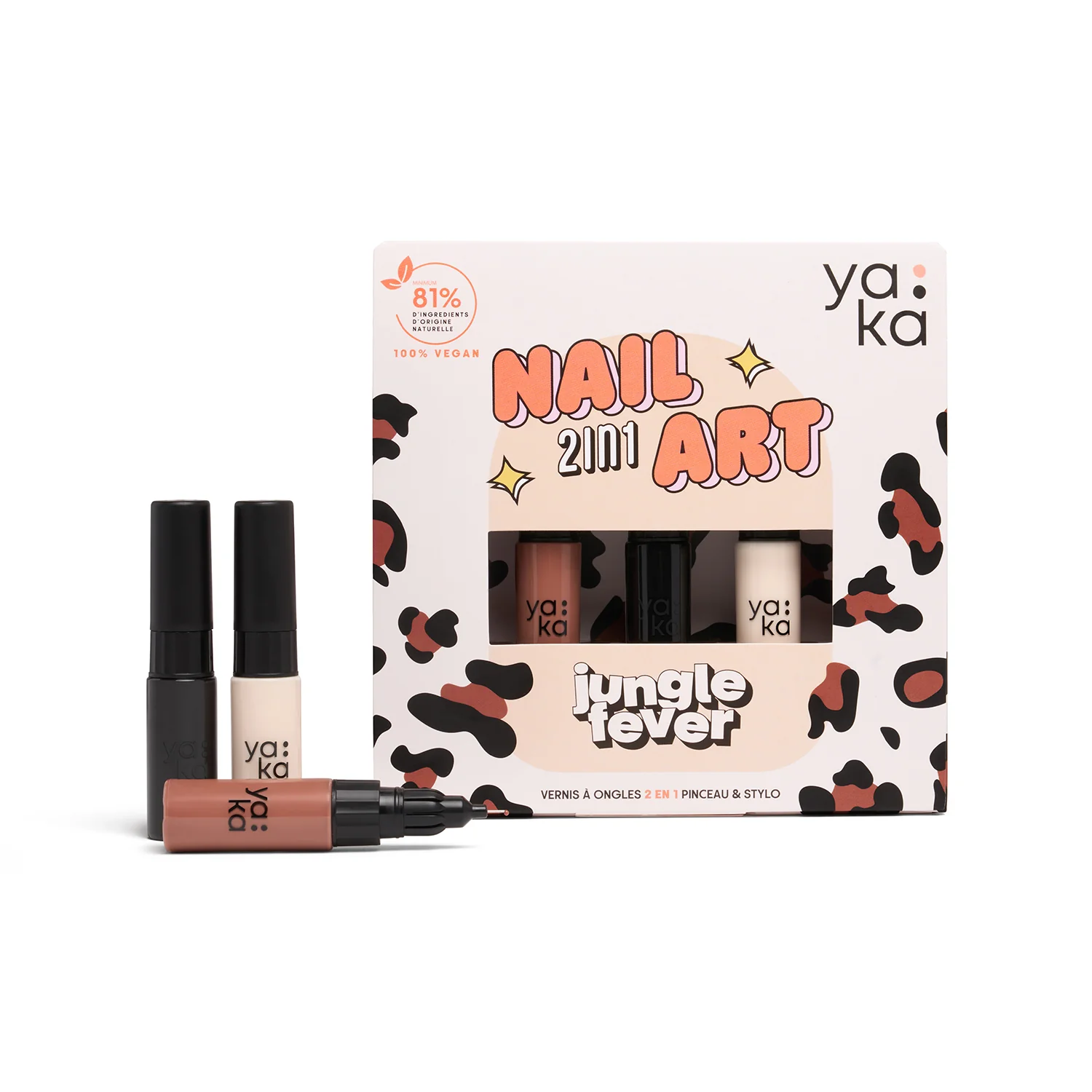 Yaka – Kit de vernis à ongles 2en1 enfants – Jungle Fever – Image 3