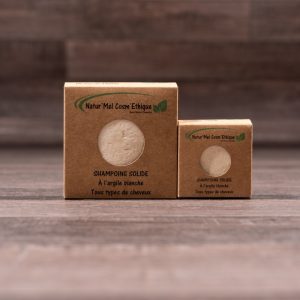Natur&rsquo;mel – Shampoing solide à l&rsquo;argile blanche  – Tout type de cheveux 90gr