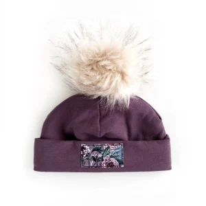 Jules & Nolan - Tuque Doublée de polar (hiver) - Prune